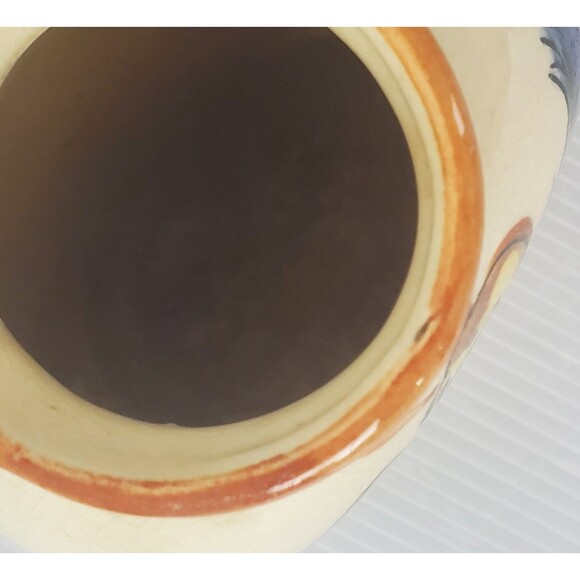 Vase Ceramic Hand Painted Asian Phoenix Ho Ho Bird Japanese Artisan VTG MCM - Picture 5 of 11